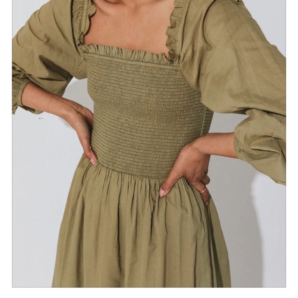 Lennox Ankle Dress | Olive